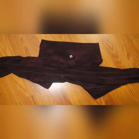 Lululemon Align HR Leggings With Pockets 25" W5DSRS 6 Diamond Dye Cassis Black - Picture 12 of 15